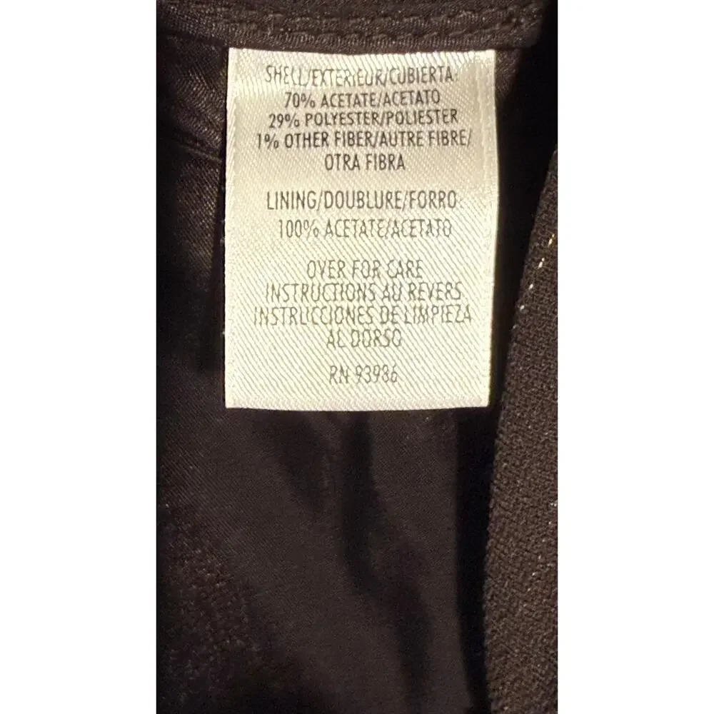 Dress Pants Women 10 Brown Pinstripe Cuff Hem Trouser‎ Casual Corner